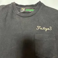 FAT 00s TITCH 墨黒　刺繍ロゴ ポケットT ストリート　y2kのサムネイル