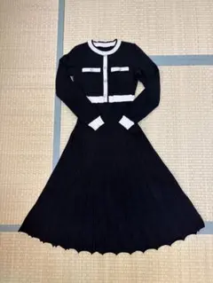 Dazy ニットワンピース きれいめ膝下ワンピース Mサイズ