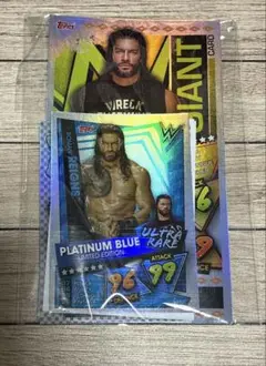 ロマンレインズ　サイン&レリックカード　44/50 TOPPS WWE 2021 Topps WWE Slam Attax Roman Reigns GOLD Limited Edition