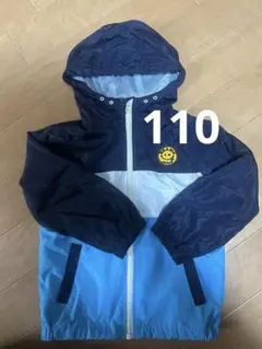 BEAMS mini ウインドブレーカー ネイビー/ライトブルー 110