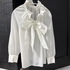 ミッシュマッシュ ♡フリルカラーリボンブラウス　卒業式入学式