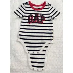 GAP ギャップ BabyGAP ベビーギャップ ストライプ ロンパース 赤 黒