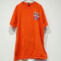 ギルダン 半袖 プリントＴシャツ Ｍ オレンジ 綿 カジュアル おしゃれ