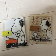 スヌーピー 文庫サイズ ブックカバー 2点セット