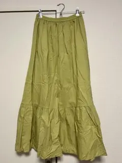 GU フレアスカート Mサイズ オリーブグリーン