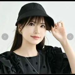 MUMU エンボスキャップ キャスケットキャップ 帽子 UV カーキ しまむら