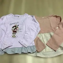 アイスクリーム刺繍長袖カットソー 100cm〜