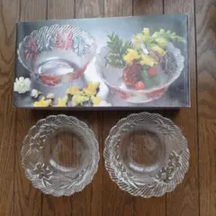 フローラ 中鉢 2個 ガラスボウル HASEGAWA GLASSのサムネイル