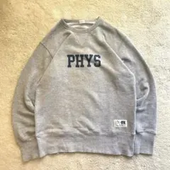 USA製　古着　RUSSELL 短丈　ロゴ　スウェット M グレー