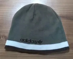 adidas　アディダス　ビーニー　ニット帽　オリーブグリーン　匿名