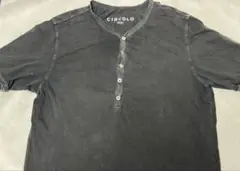 CIRCOLO ボタン付きヘンリーネック Tシャツ ブラックのサムネイル