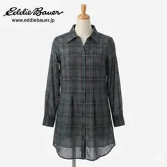 Eddie Bauer チェック チュニックシャツ PXS タグ付未使用のサムネイル