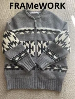2025年最新】framework フレームワーク ジャガードzipカーディガンの