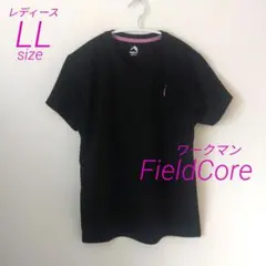 【美品】ワークマン　FieldCore　　半袖　ドライTシャツ　黒　LLのサムネイル