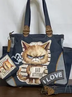 ☆黒猫☆特大ワッペン☆男女兼用☆ハンドメイド☆岡山デニム☆ミニショルダーバッグ ☆黒猫☆特大ワッペン☆男女兼用☆スパンコール☆岡山デニム☆ミニ
