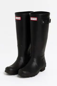 HUNTER ブラック トールレインブーツ　UK 8