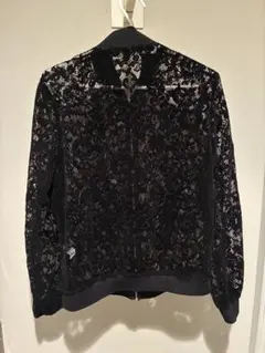 ZＡＲＡ　レース素材　ブラックアウター