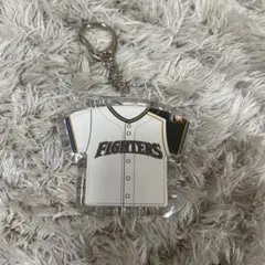 日本ハムファイターズロゴフーディ&タイガースコラボキーホルダー　新庄剛志 日本ハムファイターズロゴフーディ&タイガースコラボ