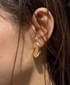 【週末値下❗️美品:NOLLEY'S】ノーリーズ　ニュアンスプレートイヤリングのサムネイル