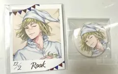 ツイステ ルーク フォト風カード 缶バッジ くつろぎマイルーム