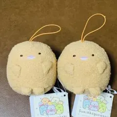 すみっコぐらし　とんかつ　ばんざいゴムひま付きマスコット