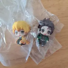 鬼滅の刃★ならぶんです1★★ミニフィギュア　炭治郎&善逸