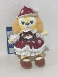 ダッフィーたちの秋のぼうけんシェリーメイぬいぐるみバッジ赤ずきん