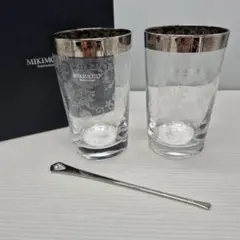 MIKIMOTO グラス2個とマドラー(パール付き)セット - メルカリ