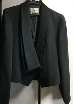 フォーマル ブラック 黒 長袖 テーラードジャケット　冠婚葬祭