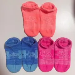 UNDER ARMOR 靴下3足セット 蛍光色 21cm~23cm