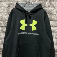 ANDER ARMOUR プルオーバーパーカー アンダーアーマー ロゴ blkのサムネイル
