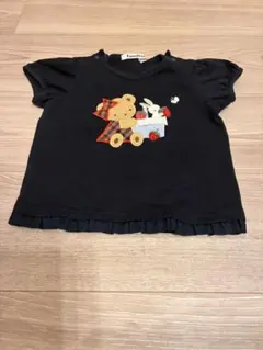 み*ん様 familiar ファミリア くま アップリケ Tシャツ パンツセット