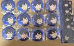 ハイキュー！！　コスモワールド　影山飛雄　缶バッジ　クリアカード