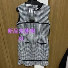 新品未使用タグ付き　sobre　ソブレ　XL ハウンドトゥース タイトドレス