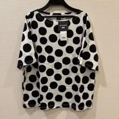 美品UNIQLOマリメッコ ドット柄 半袖Tシャツ Lサイズのサムネイル