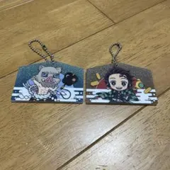 鬼滅の刃 絵馬型キーホルダー 2点セットのサムネイル