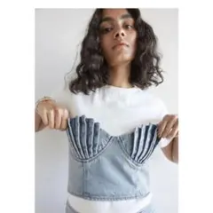 SeaRoomlynn Color wash シェル ビスチェ