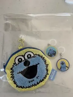 新品☆PUPPET SUNSUNキーホルダー付ポーチ☆目印アクセサリーセット☆