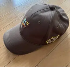 アイングループ Fロゴ キャップ ブラウン