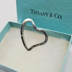 Tiffany ティファニー オープンハート ピンプローチ ブローチ 刻印有