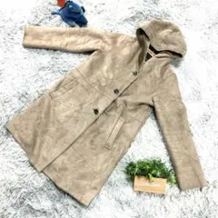 【URBAN RESEARCH DOORS】ノーカラーコート (ONE）ベージュ