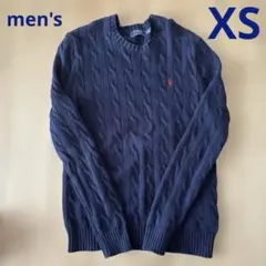 【POLO RALPH LAUREN】メンズ XS セーター ニット ネイビー