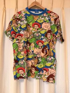 ディズニー トイストーリー 総柄 Tシャツ XL