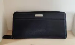 エンポリオアルマーニ ブラックレザー長財布