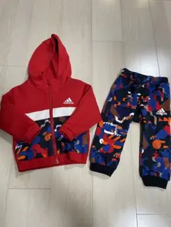 アディダス adidas ベビー セットアップ 80cm