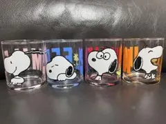 スヌーピー　ウッドストック グラス4個セット