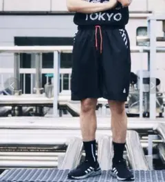 adidas×HIROCOLEDGEハーフパンツ高橋理子描くコラボショートパンツのサムネイル