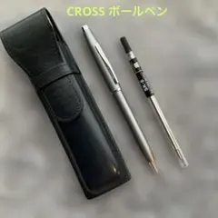 CROSS クロス ボールペン マットグレー系 ケース付 替芯付きのサムネイル