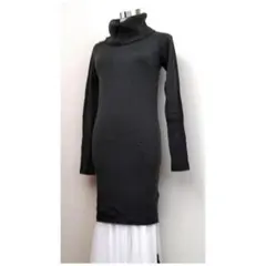 【未使用】DAMA　毛100イタリアニットワンピース　Sサイズ　緑　 チュニック