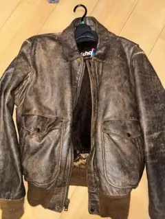 Schott レザージャケット 42 ブラウン